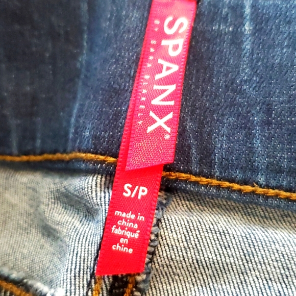Spanx distressed medium wash skinny jeans - Picture 6 of 8